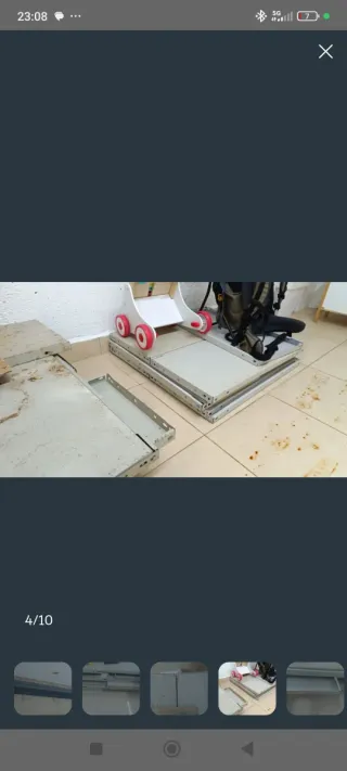 Baldas metálicas. Precio unidad