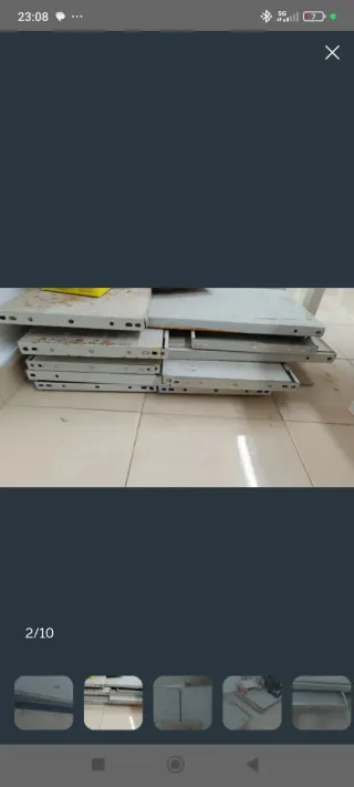 Baldas metálicas. Precio unidad