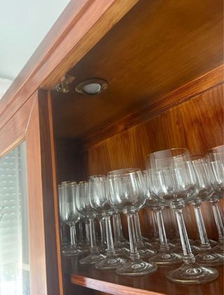 Vitrina/Vajillero Madera Maciza Rústica