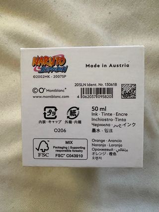 Pluma Montblanc Meisterstück Naruto + EXTRAS