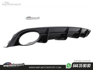 DIFUSOR TRASERO S-LINE CON COLAS PARA AUDI A6 C7 LOOK RS6 2015-2018