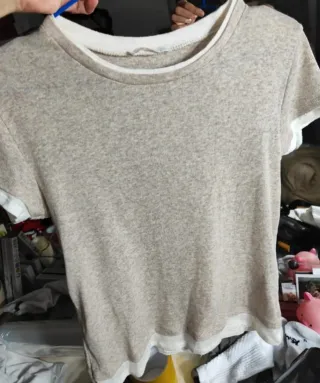 Camiseta top diseño doble