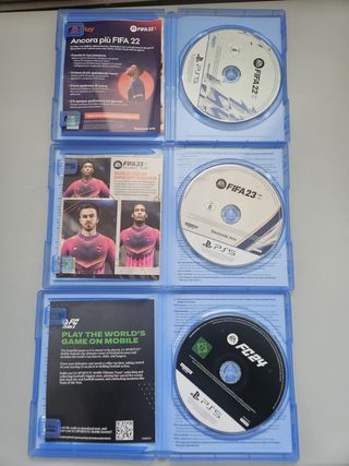 Lotto 3 Giochi PS5 FIFA 22, 23, FC 24