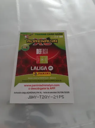 Carta Panini Real Madrid Carvajal Edición Limitada