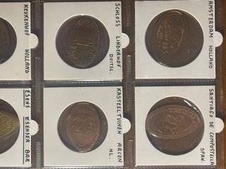 12 Gettoni Souvenir Allungati Monete