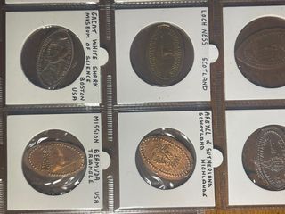 12 Gettoni Souvenir Allungati Monete