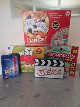 Lote Juegos de Mesa Infantiles: Lince, Rummikubetc