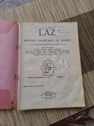 LAZ Método Graduado de Solfeo - Libro V