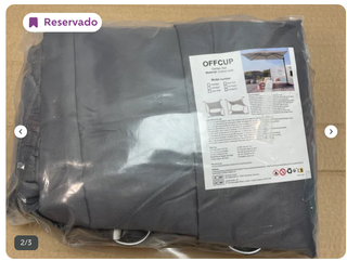 Lote Toldos Vela 2x2m + Rectangular Gris 3x4m