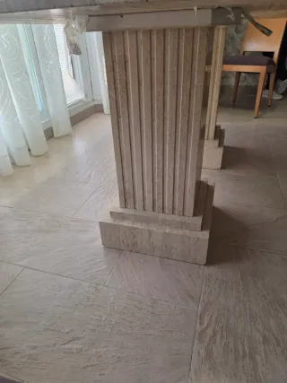 Patas de mesa de mármol travertino