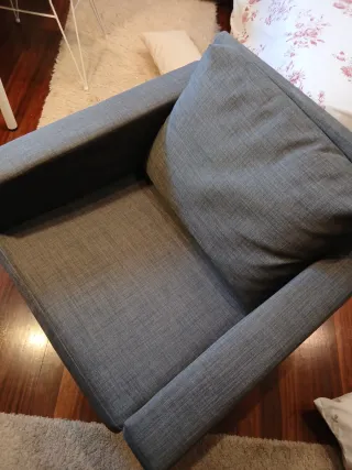 Butaca Ikea Gris Tela