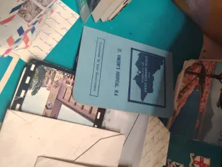 Lote de papeles antiguos: cartas ,fotos.