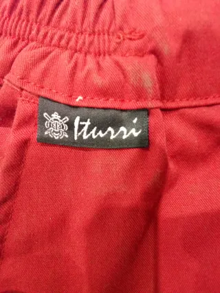 Pantalón de trabajo rojo