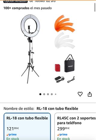 Aro de Luz Neewer con Trípode