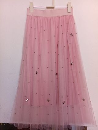 WIYA Falda Tul Estrellas Talla Única - Romántica