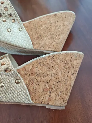 Zeppe eleganti Bellamica oro taglia 40