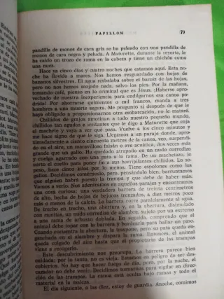 Libro antiguo papillon Henri Charrière vintage