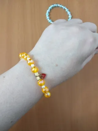 Lote 5 pulseras elásticas abalorios