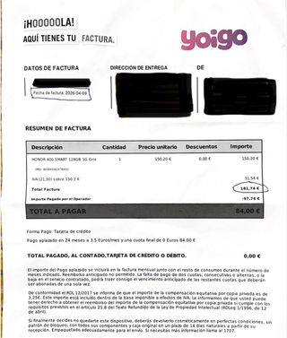 HONOR 400 Smart 5G Nuevo con Factura