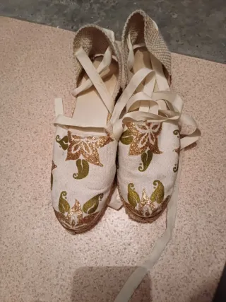 Alpargatas Lady Glory Negras Talla 39