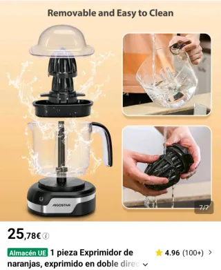 Exprimidor Eléctrico Aigostar Doble Giro