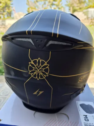 Casco integral Stromer negro/dorado Talla 57_58