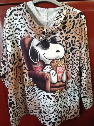 Chaqueta Sudadera Animal Print Oversize grande