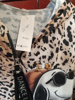 Chaqueta Sudadera Animal Print Oversize grande