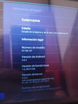 Tablet 10 Negra y Blanca