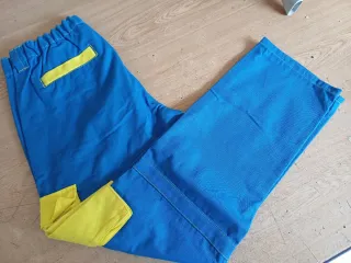 Pantaloni Poste Italiane Blu/Giallo Tg 50 Cotone