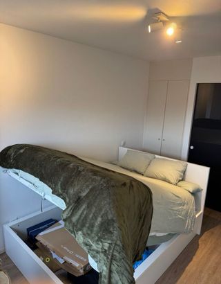 Cama 140x200 Canapé Abatible + Colchón + Cojines