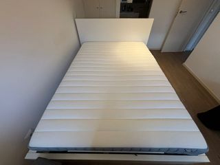 Cama 140x200 Canapé Abatible + Colchón + Cojines