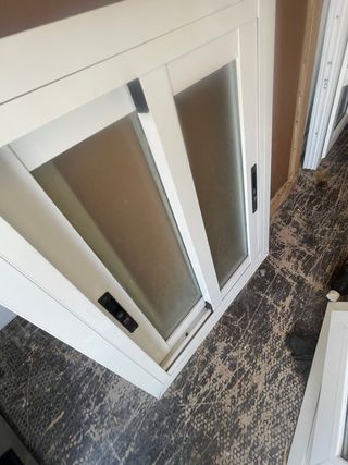Ventana corredera aluminio blanca