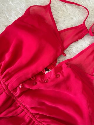 Vestido Bershka Vermelho Tamanho XS