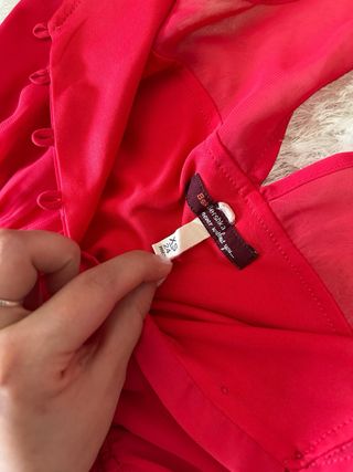 Vestido Bershka Vermelho Tamanho XS