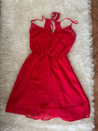 Vestido Bershka Vermelho Tamanho XS