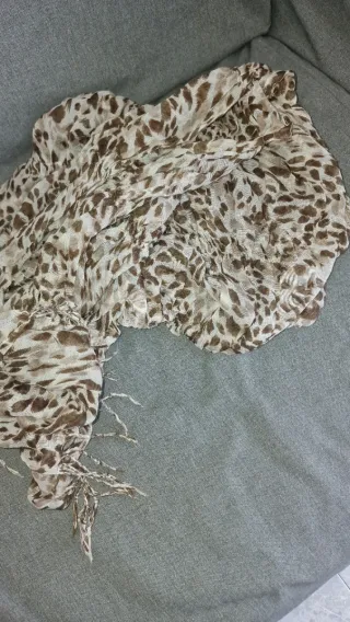 Foulard Leopardo Beige y Marrón