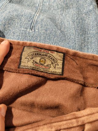 Minigonna Armani Jeans rosa antico taglia 48