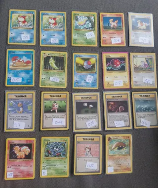 Lote Cartas Pokémon Originales 1999