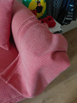 Sofá Chester cama Tela Rosa y Multicolor