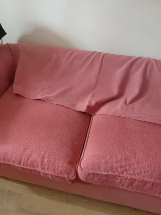 Sofá Chester cama Tela Rosa y Multicolor