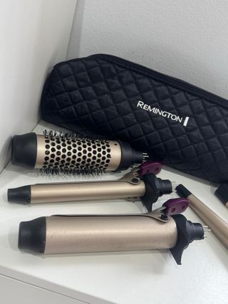 Remington Tenazillas Rizador y Cepillo Secador