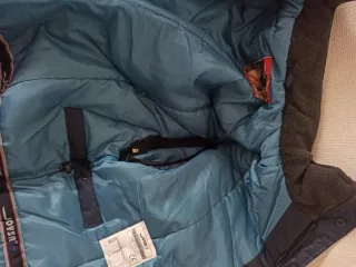 Cazadora de trabajo azul