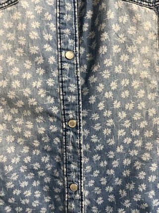 Camicia OVS jeans fantasia floreale taglia L