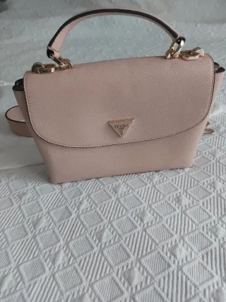 Bolso Guess Rosa y Dorado