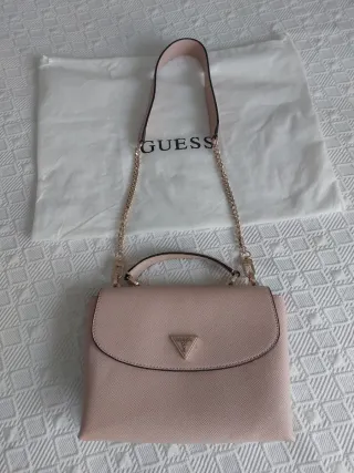 Bolso Guess Rosa y Dorado