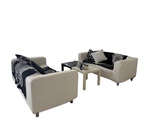 2 Sofas blancos
