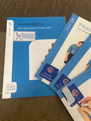 Libros matemáticas 5 EP