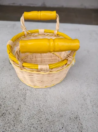 Cestino vimini ceramica Almar nuovo