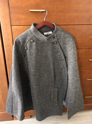 Capa abrigo gris